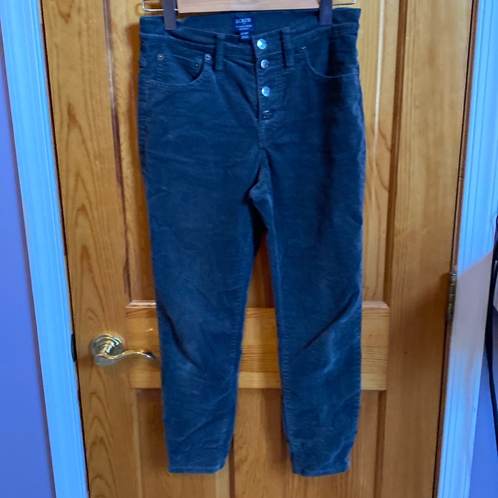Grey button fly Jcrew cords